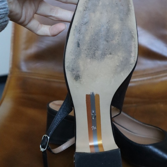 SAM EDELMAN SQUARE TOED HEELS - Picture 4 of 7